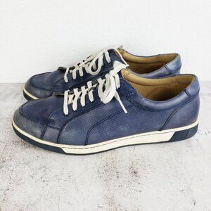 Cole Haan Perforated Leather Sneakers size 10.5 Men's Blue Sporty Casual